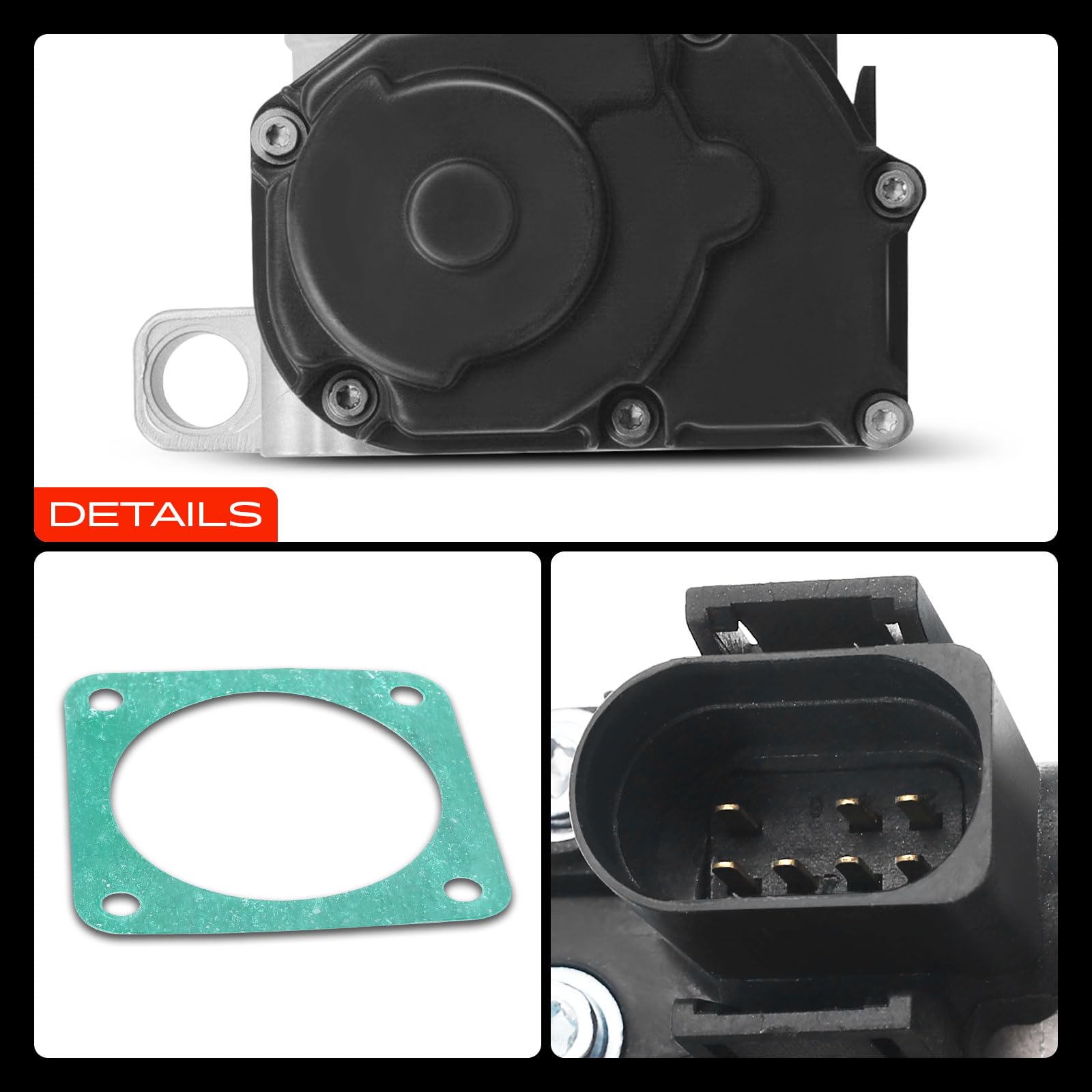 Frankberg Válvula de mariposa cuerpo de mariposa con junta 037133064J | Compatible con: Golf IV Cabriolet 1E7