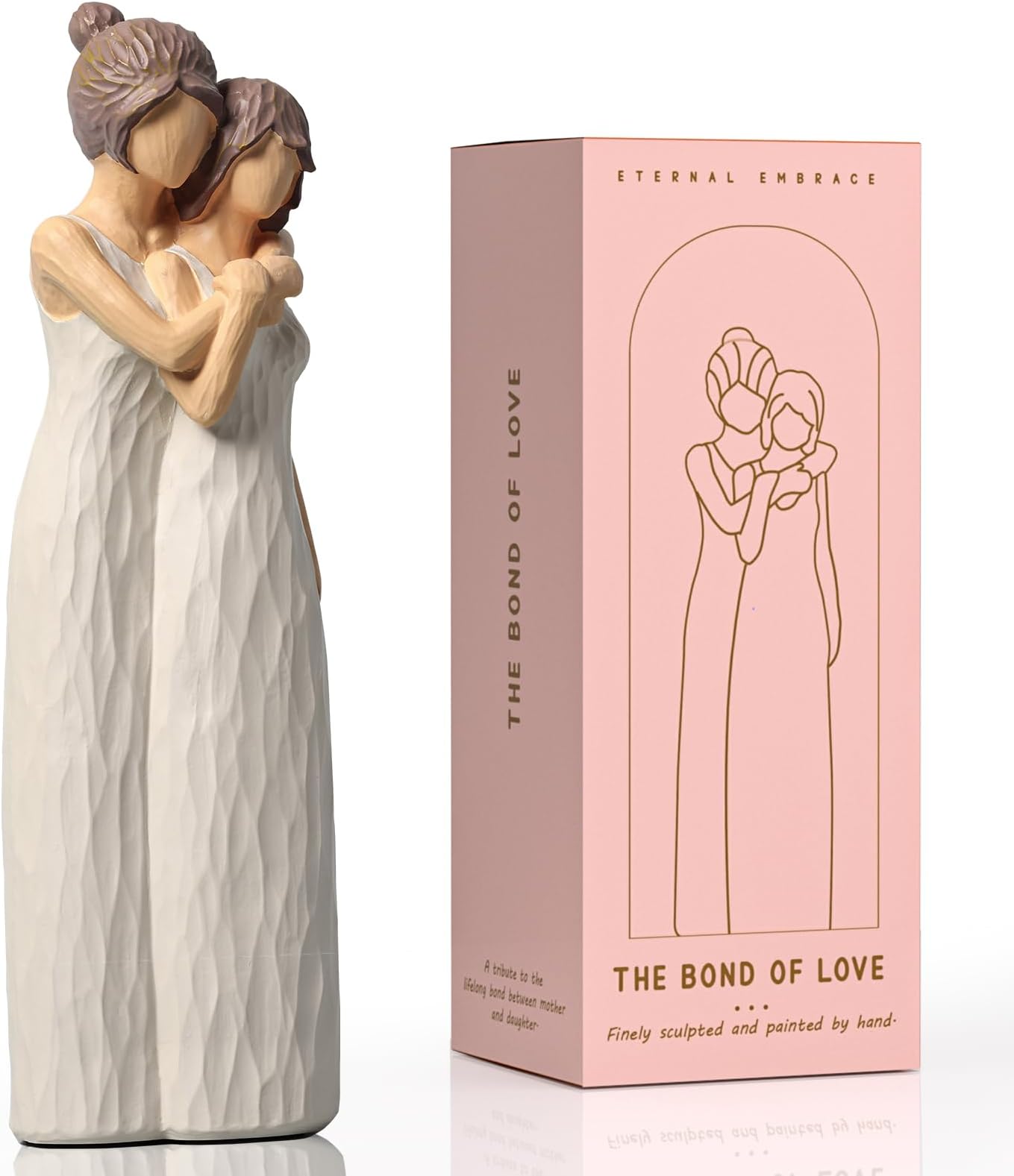 10"H Mother Daughter Hugging Figurine Sentimental Mother of the Bride Gift