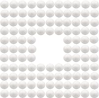 Vista 1 de FFchuanhe Bolas de espuma para manualidades de 2 pulgadas, paquete de 112 unidades, bolas redondas lisas de poliestireno blanco, para artes