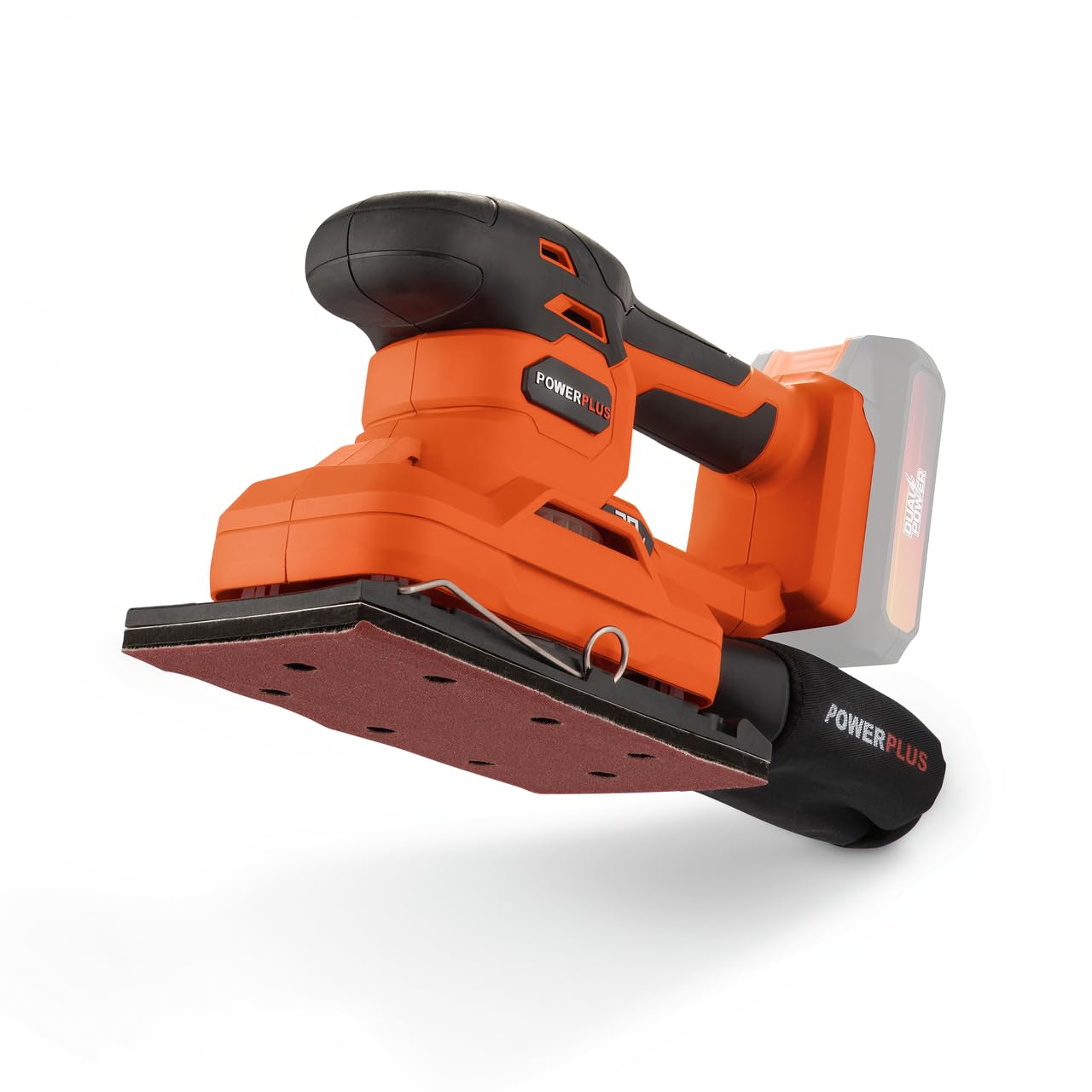 PowerPlus Ponceuse vibrante 20V (SANS BATTERIE) - Ponceuse sans fil adaptée aux grandes surfaces