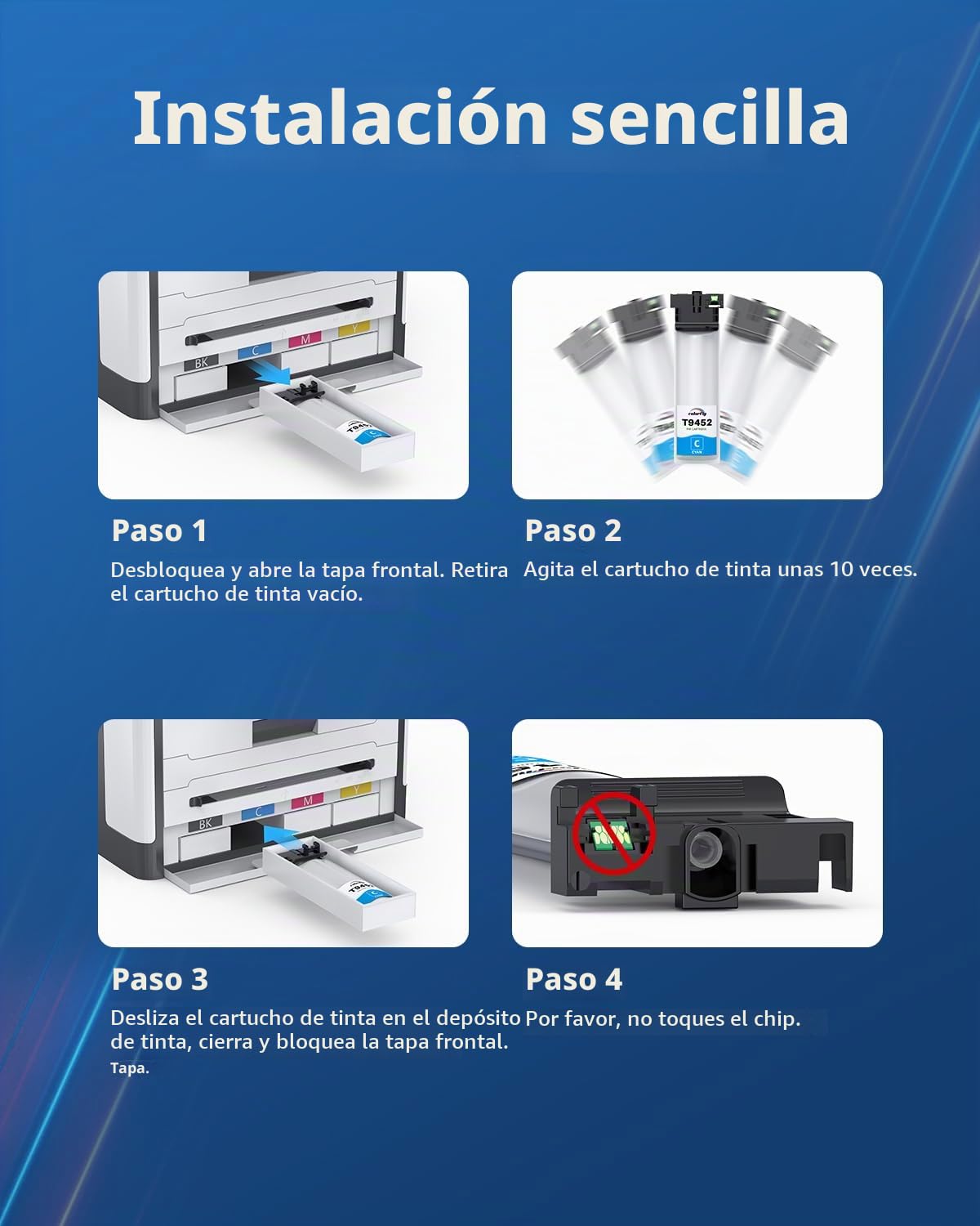 colorfly T9451 T9451 T9454 Compatible con Epson T9451 T9452 T9453 T9454
