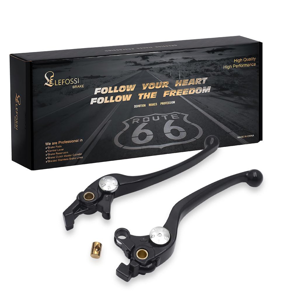 Leviers de Frein d'Embrayage Pour Compatible avec Suzuki SV 1000 2003-2007 DL 1000 Vstrom 2002-2012 GSX 1300 R 1999-2014 Hayabusa Black