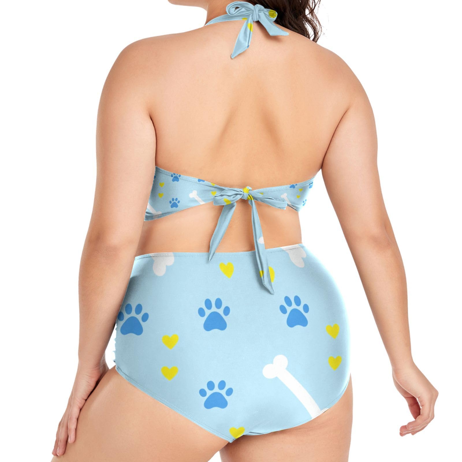 FRODOTGV Curvy damskie dwuczęściowe zestawy kąpielowe L-4XL