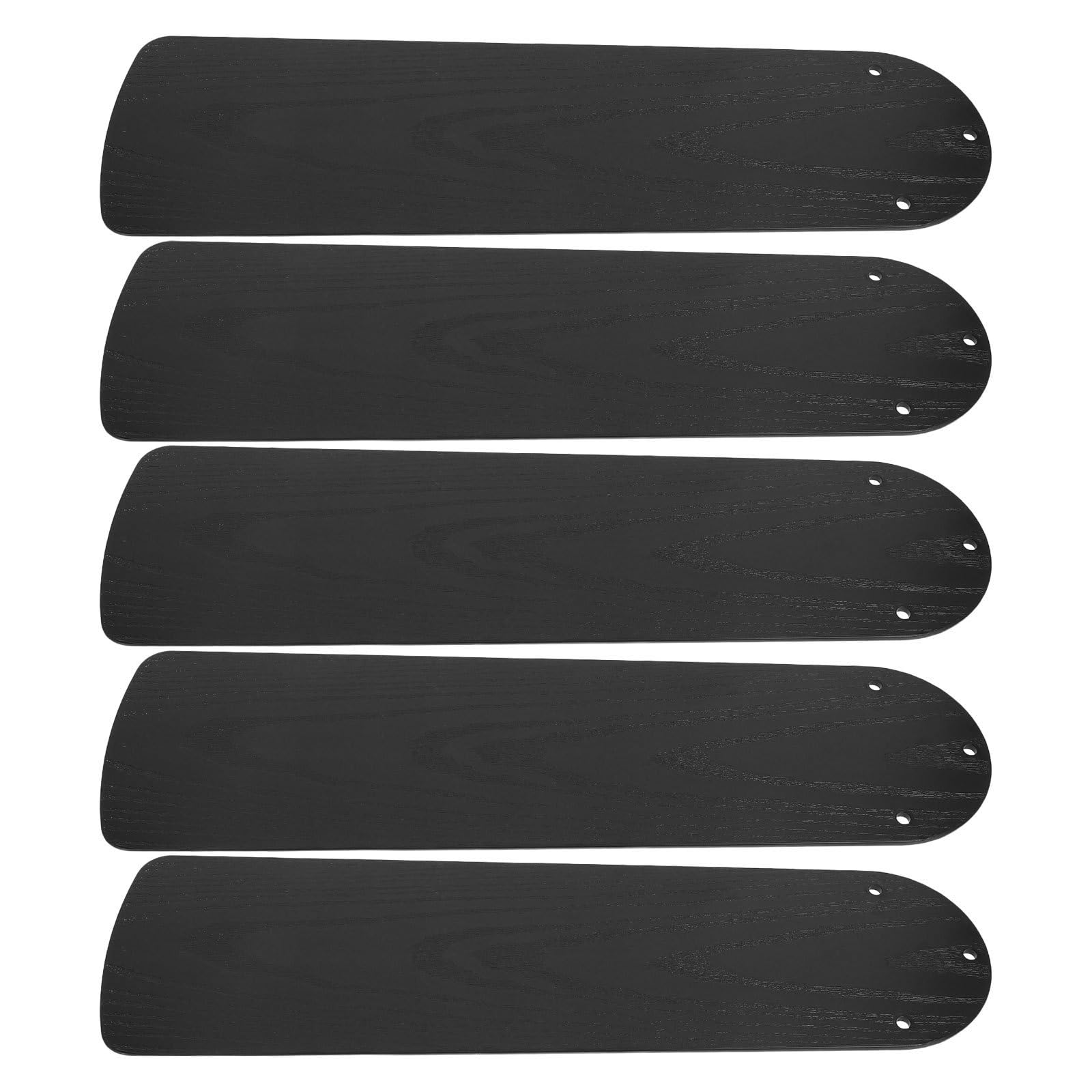 Pales de ventilateur de plafond Luxshiny au design noir moderne et plastique haute densité