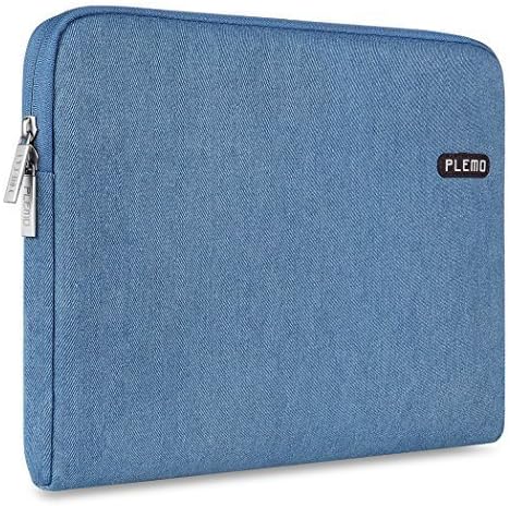 Plemo 15-15.6 Inch Laptop Sleeve Case Denim Fabric Bag for MacBook Pro / 15.6 Inch Laptops/Notebook, Light Blue