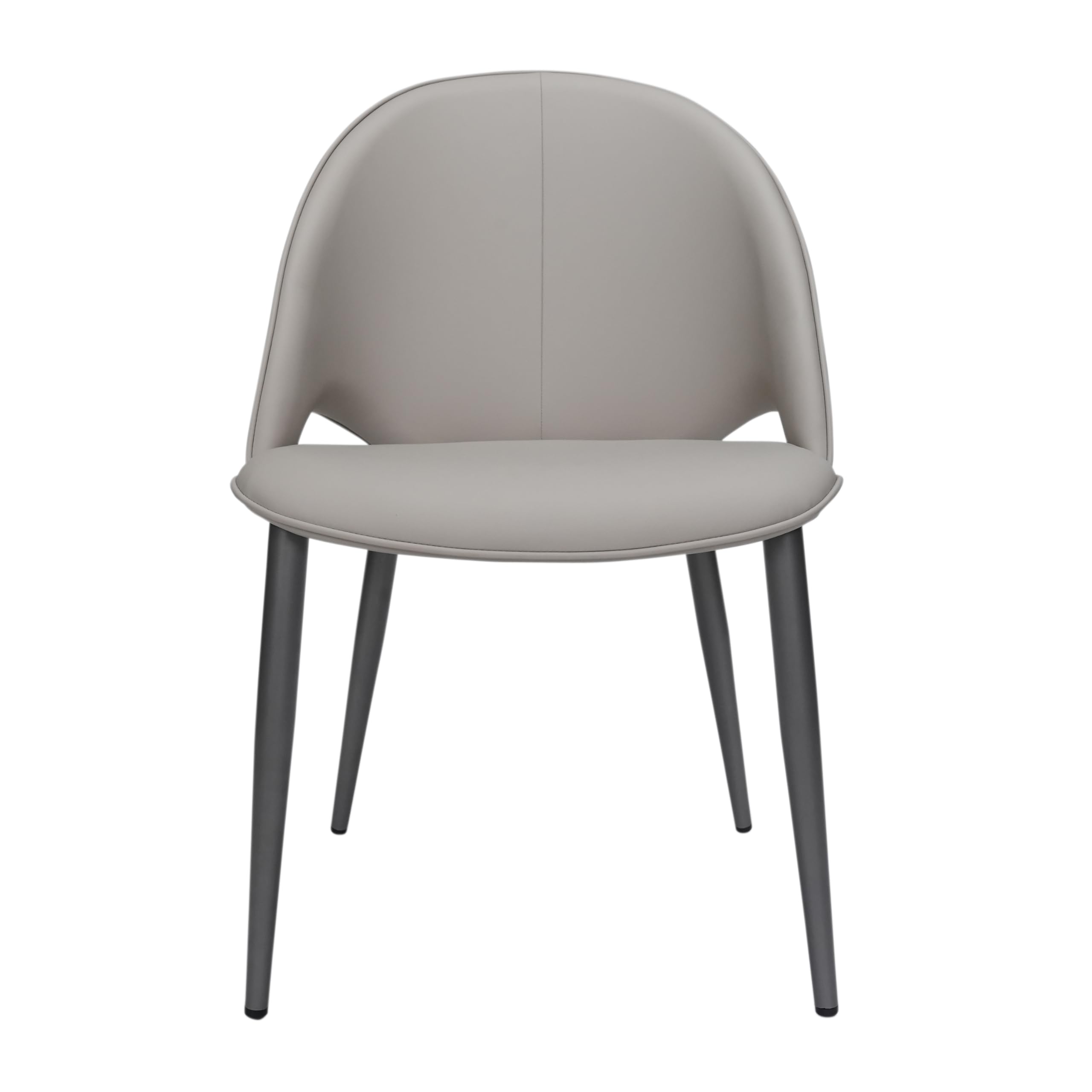 Urbancart Savona Dining Chair | PU Leather Upholstered Cushioned Seat | Anti-Rust Metal Legs | Comfortable & Durable | Modern Chair for Dining Room, Living Room | White 1