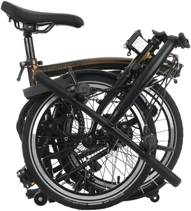 Brompton C Line 6 Speed Folding Bike (Black Lacquer, Low)