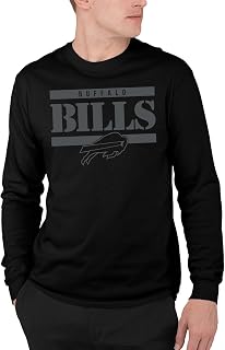 Junk Food x NFL - Team Stencil Block - Officially Licensed Adult Long Sleeve Fan T-Shirt for Men & Women
