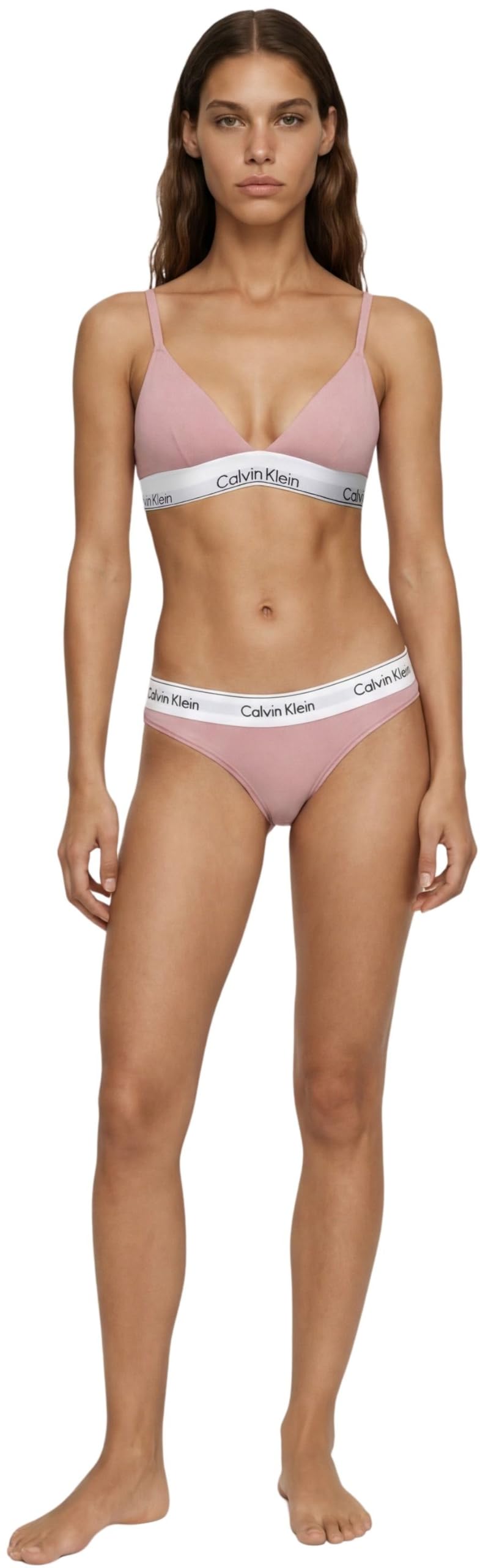 Calvin Klein Damen Triangel BH Lightly Lined mit Logobund