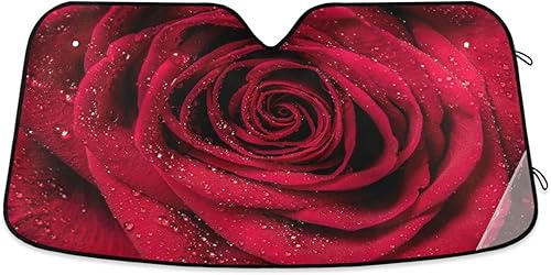 Vista 51 de Gredecor Parasol para parabrisas, diseño hippie y bohemio, hongos mágicos, parasol para automóvil, bloquea los rayos UV y protección contra