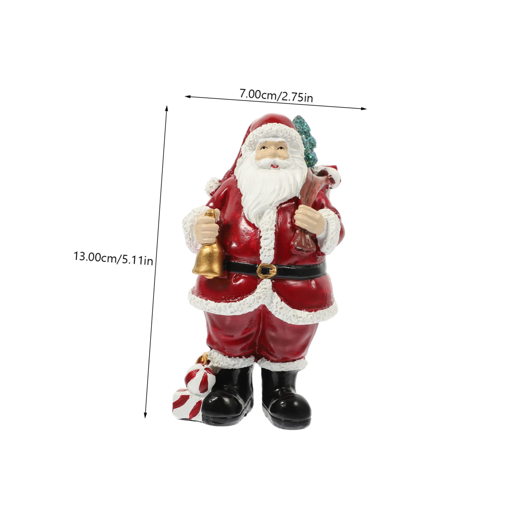 Cabilock 2 Pz ornamenti di babbo natale decorazioni natalizie e statua di babbo e desktop di e di babbo e statuina decorativa di Babbo e