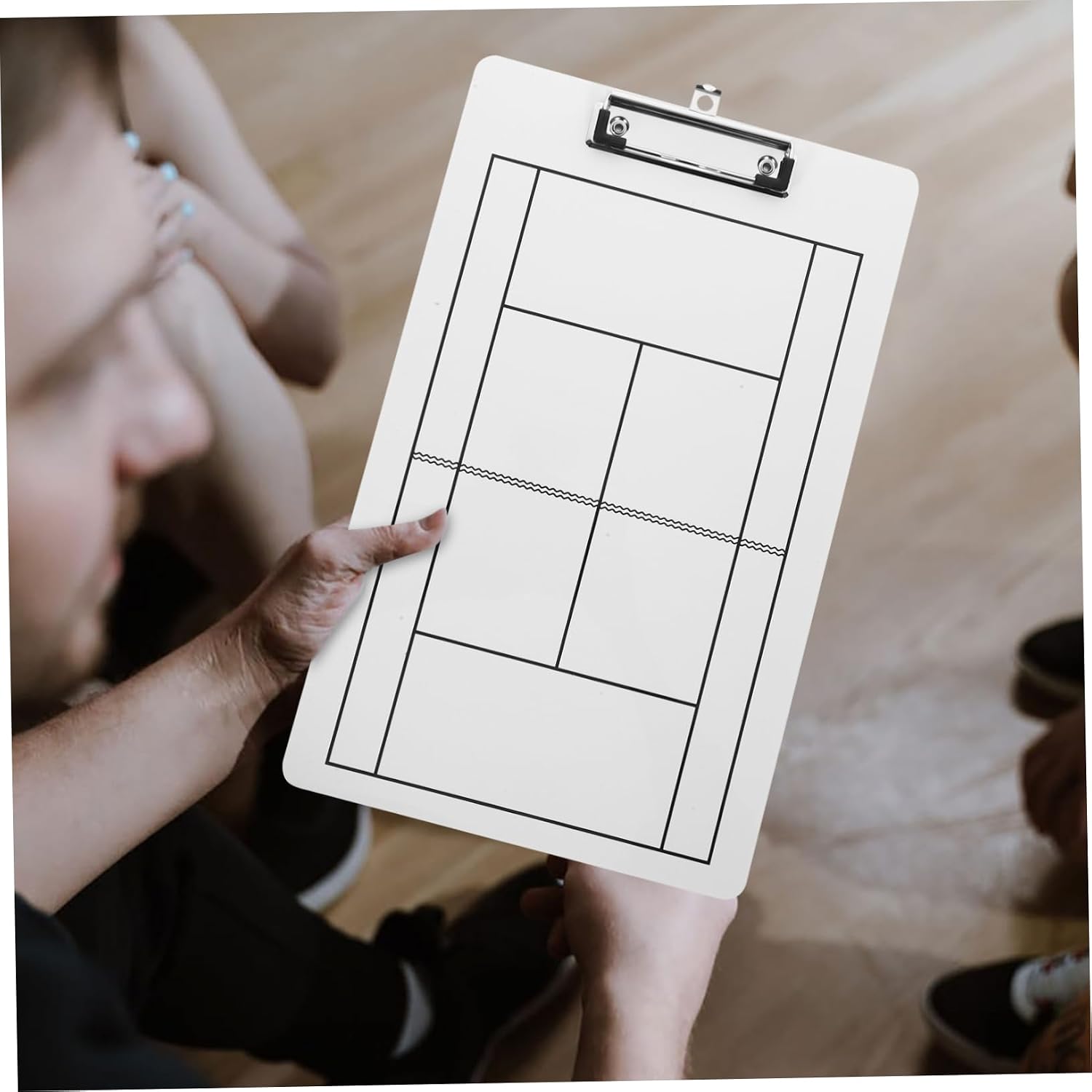 Tennis Dry Erase Board for Coaches PVC Competition Strategy Clipboard Nonmagnetic Erasable Tennis Coaching Board and Hockey Demonstration Marker Board