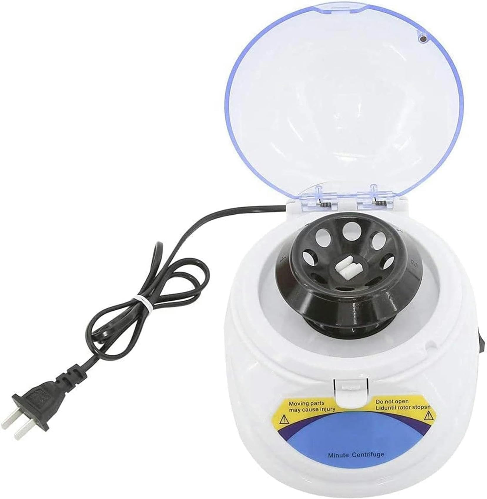 Mini máquina centrífuga Centrífuga de laboratorio clínico de mesa de 4000 RPM con tapa Incluye rotor de 8 posiciones para microtubos de 0,2 ml, 0,5 ml, 1,5 ml y 2,0 ml para biología, química medicinal