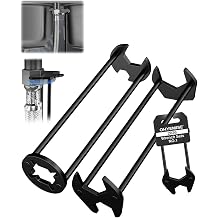 Multifunctional Sink Wrench, Basin Wrench Faucet Tool, Universal Plumbers Tool for Kitchen Bathroom Home Under Basin Tight Spaces Pipe & Angle Valve Repair Plumbing Tools#01
