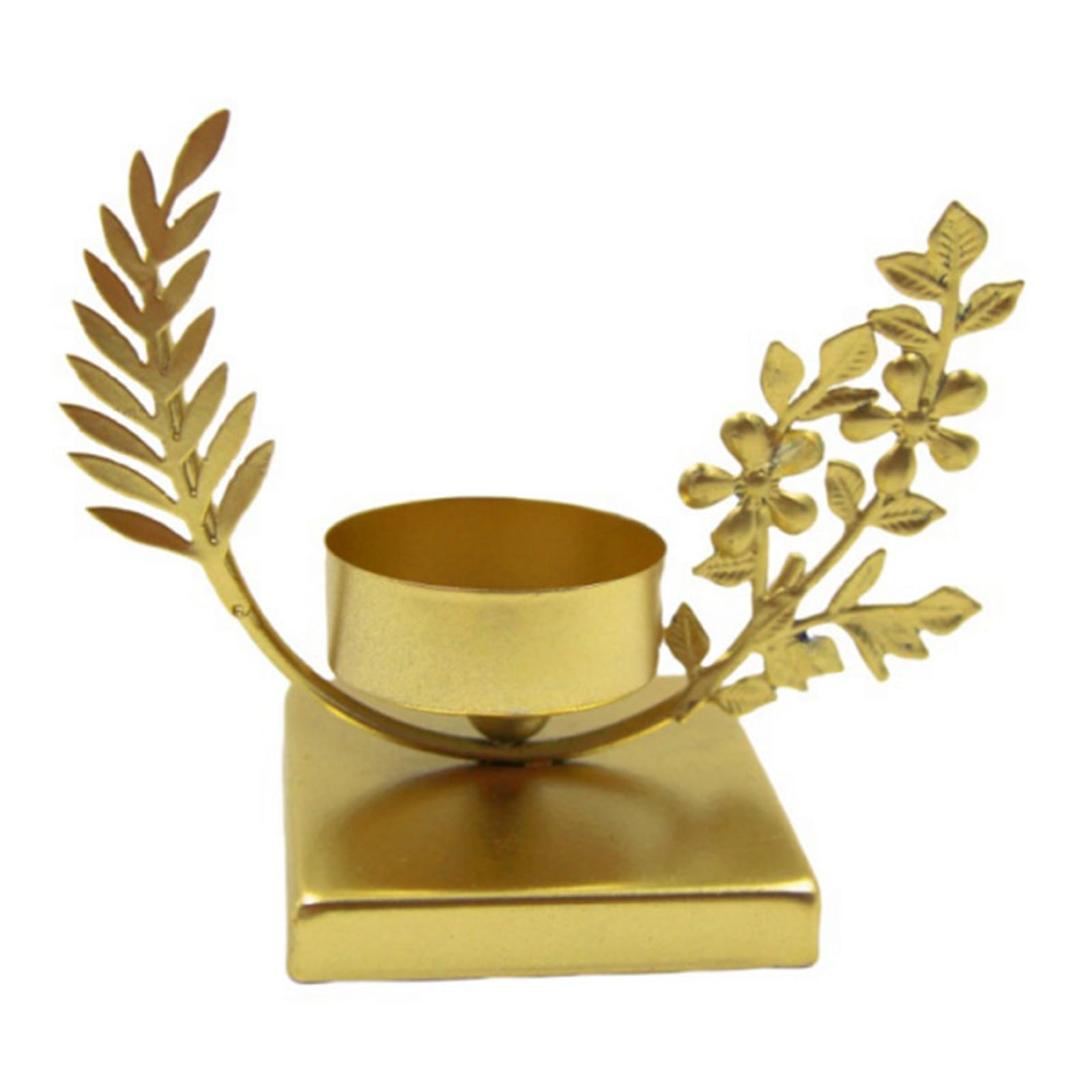 Kalttoy Holder Metal Candlestick Unique Lamp Shape Desk Candlelight for Sophisticated Home Decors Classical Home Decors