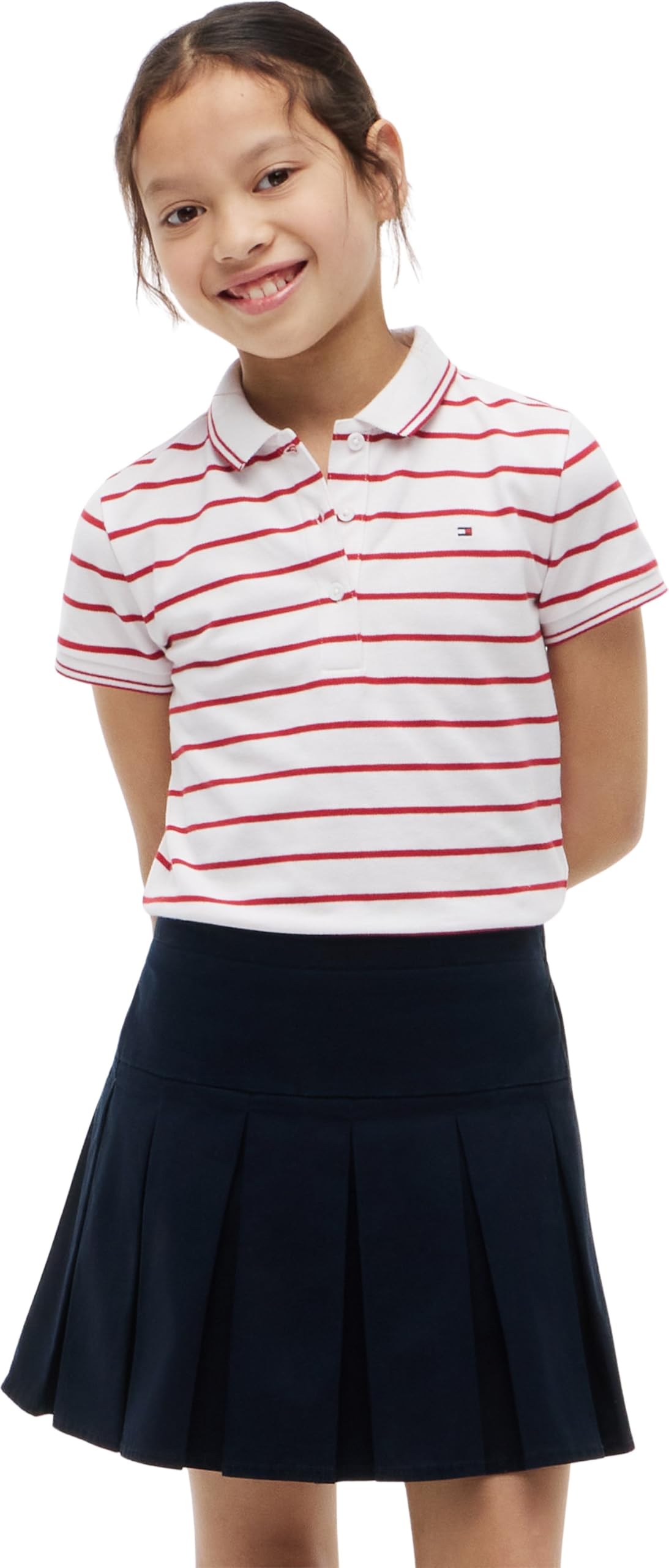 Tommy Hilfiger Mädchen Essential Polo Ss Kg0kg08556 S/S Poloshirt (1er Pack)