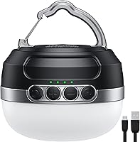 ZMNT Rechargeable LED Camping Lantern 1400LM, 420H Runtime, RGB Light, 10400mAh Power Bank for Camping, Hiking, Emergencies