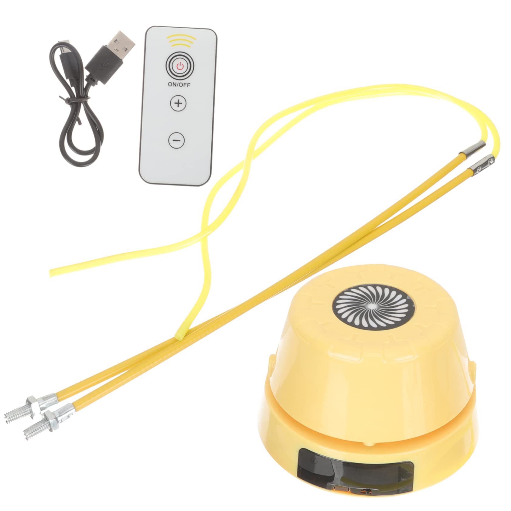BESPORTBLE Cuerda de Saltar Automática 1 Juego Abs Amarilla para Fitness | Cable USB Incluido, Uso en Exteriores, Formato Portátil para Espacios Reducidos