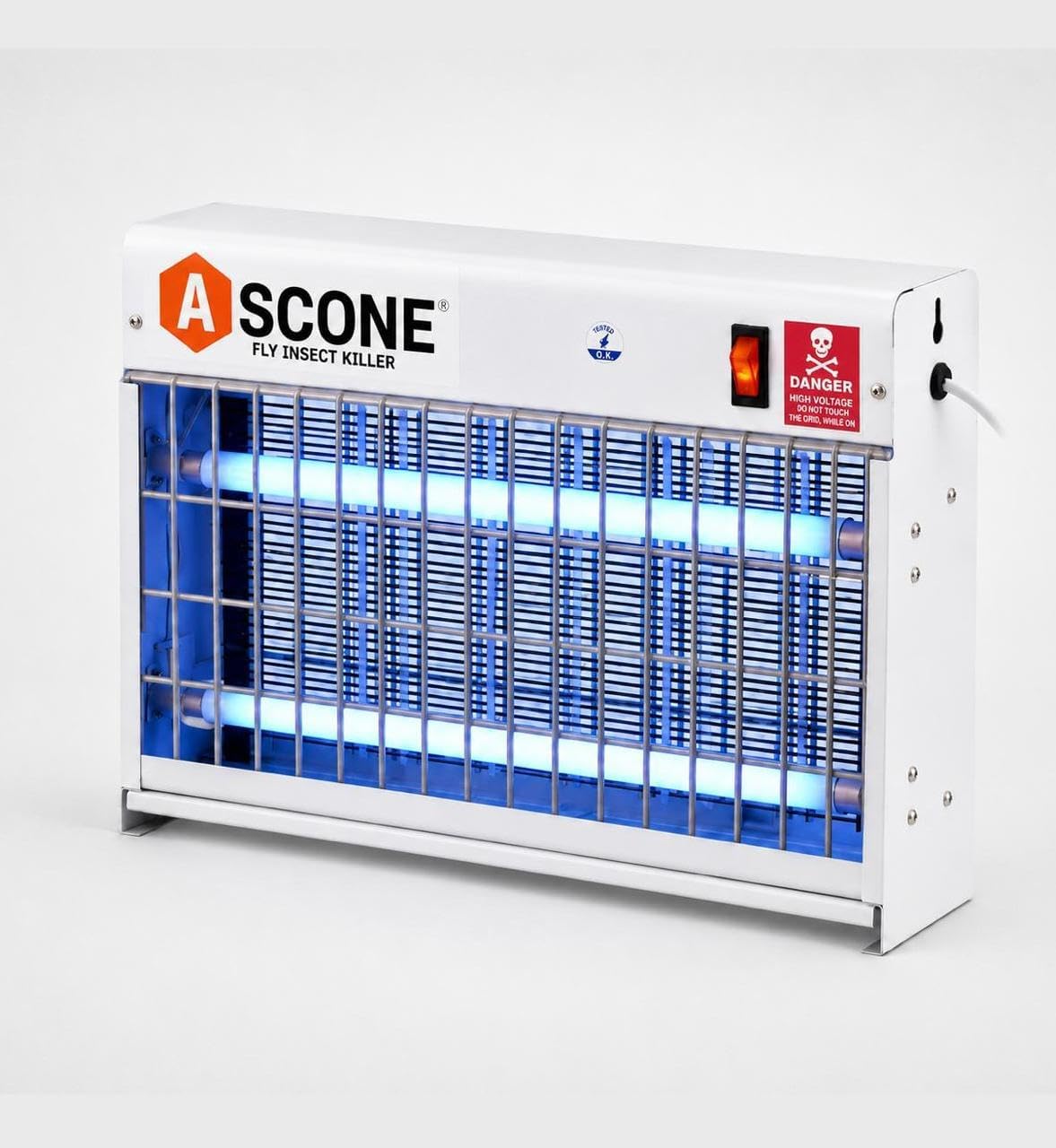 Ascone Commercial Electric Fly Killer Machine | UV Light Insect Trap with High Voltage Grid | Indoor Bug Zapper for Restaurants, Hotels, Offices, Kitchens, Shops.-image-14