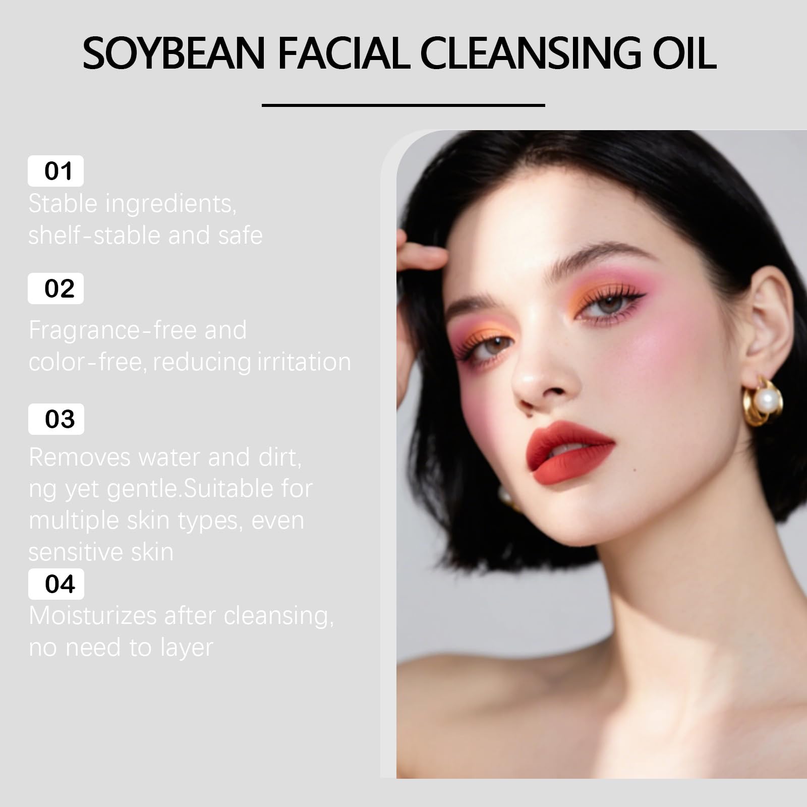 Und Make-up-Entfernungsöle, Leicht Abzuspülen Leichtes Textur-Reinigungsprodukt, Gründlich Entfernen Gesichts-Make-up-Rückstände Öl, Schnell Abspülen Keine Fettigen Rückstände Reinigungsöl. (6PCS)