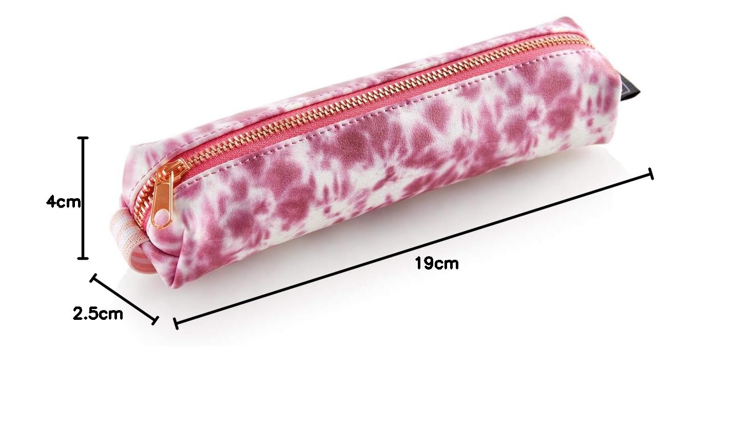 Miquelrius - Astuccio ovale, astuccio 1 scomparto, dimensioni 190 x 55 x 30 mm, materiale esterno e maniglia in finta pelle pelle, chiusura zip, colore blu, Blu navy, 192 x 55 x