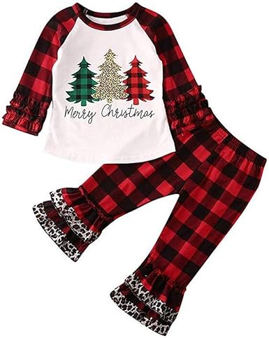 Day8 Vetement Bebe Fille Pas Cher Cadeau Noel Pyjama Fille Hiver Survetement Enfant Fille Automne Habit Ensemble Fille Printemps Chemise Top Fille Manche Longue Pantalon Amazon Fr Vetements