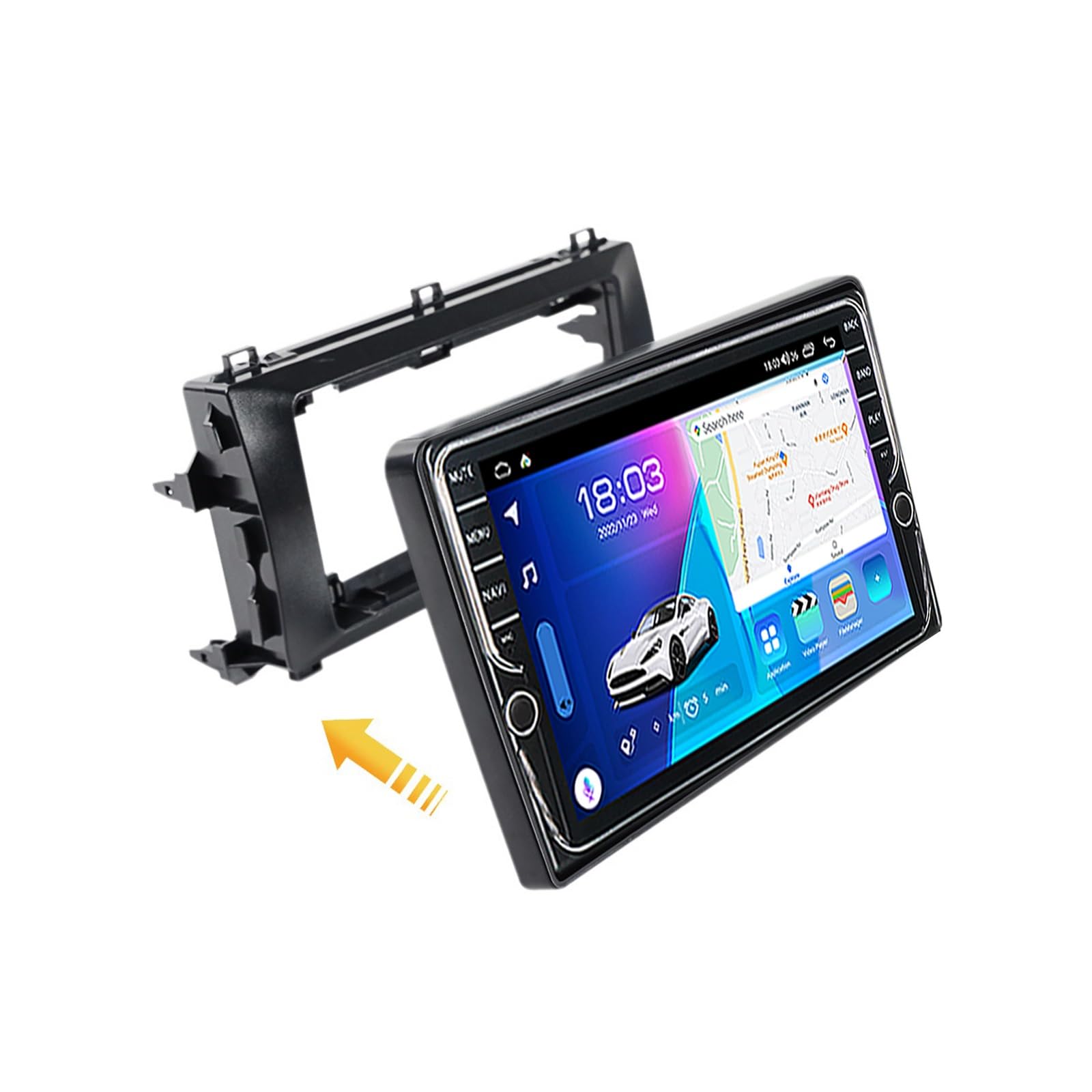 Autoradio Android 12 2 DIN Toyota Auris 2013 Octa Core GPS Bluetooth et récepteur radio DAB+