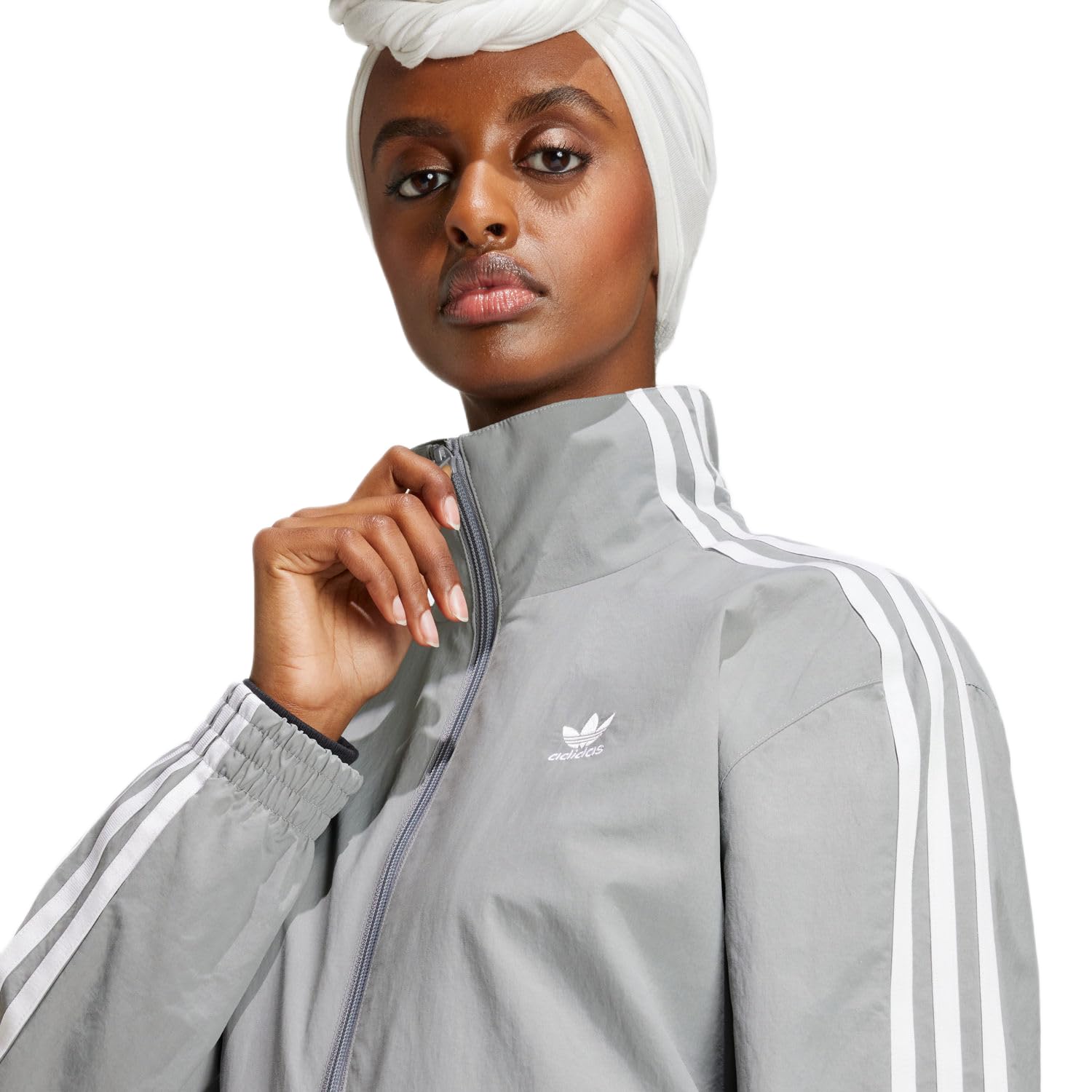 adidas - Chaqueta gris para mujer