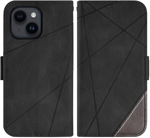 Miniatura 6 de Asuwish Funda compatible con iPhone 14 de 6.1 pulgadas y protector de pantalla de vidrio templado, soporte de ranura para tarjetas, soporte para