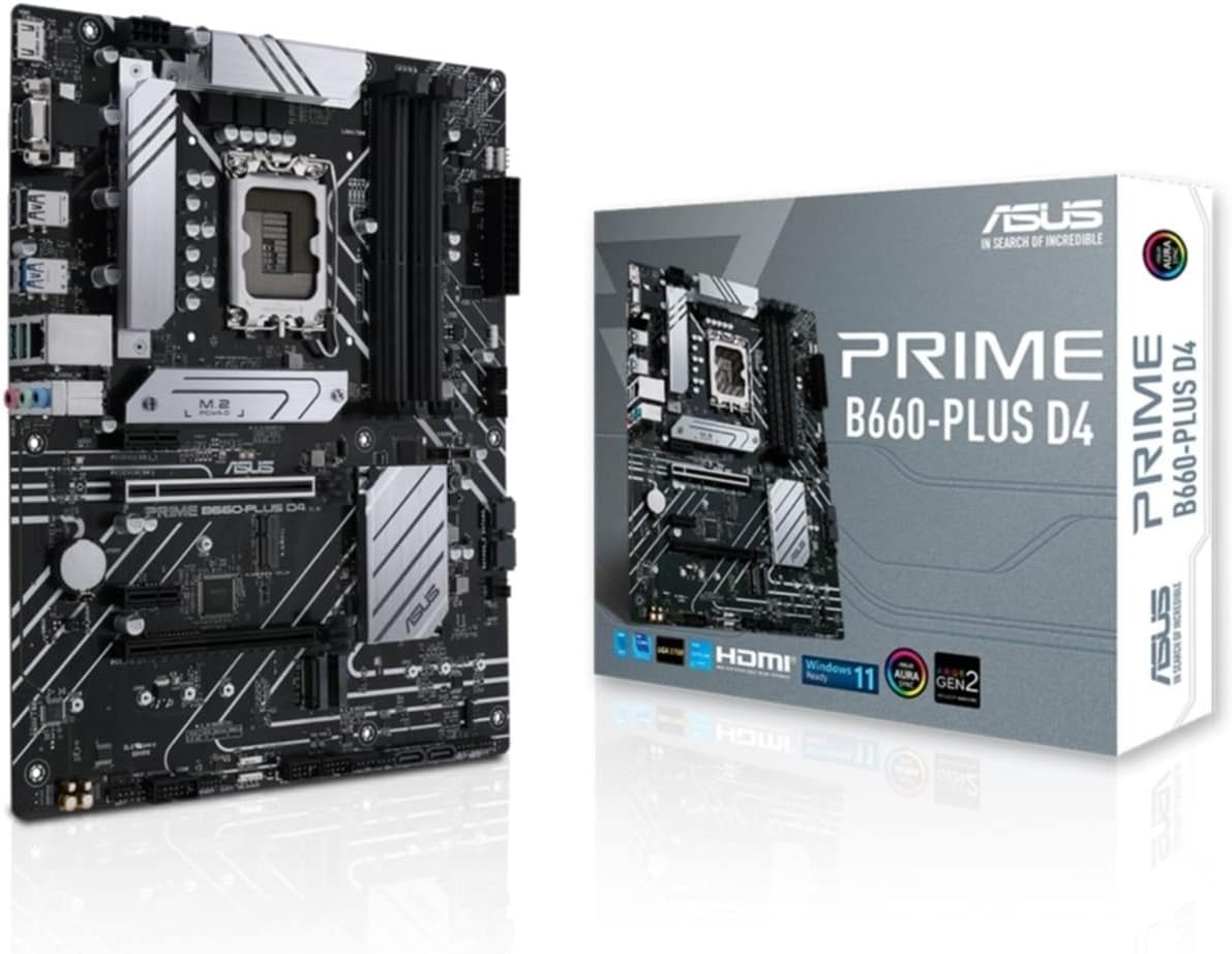 ASUS PRIME B660PLUS D4 Intel B660 LGA 1700 ATX