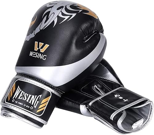 Miniatura 2 de Wesing - Guantes de boxeo para niños y niñas, guantes de boxeo de 6 onzas para niños de 5 a 12 años, guantes de entrenamiento de boxeo para hombres
