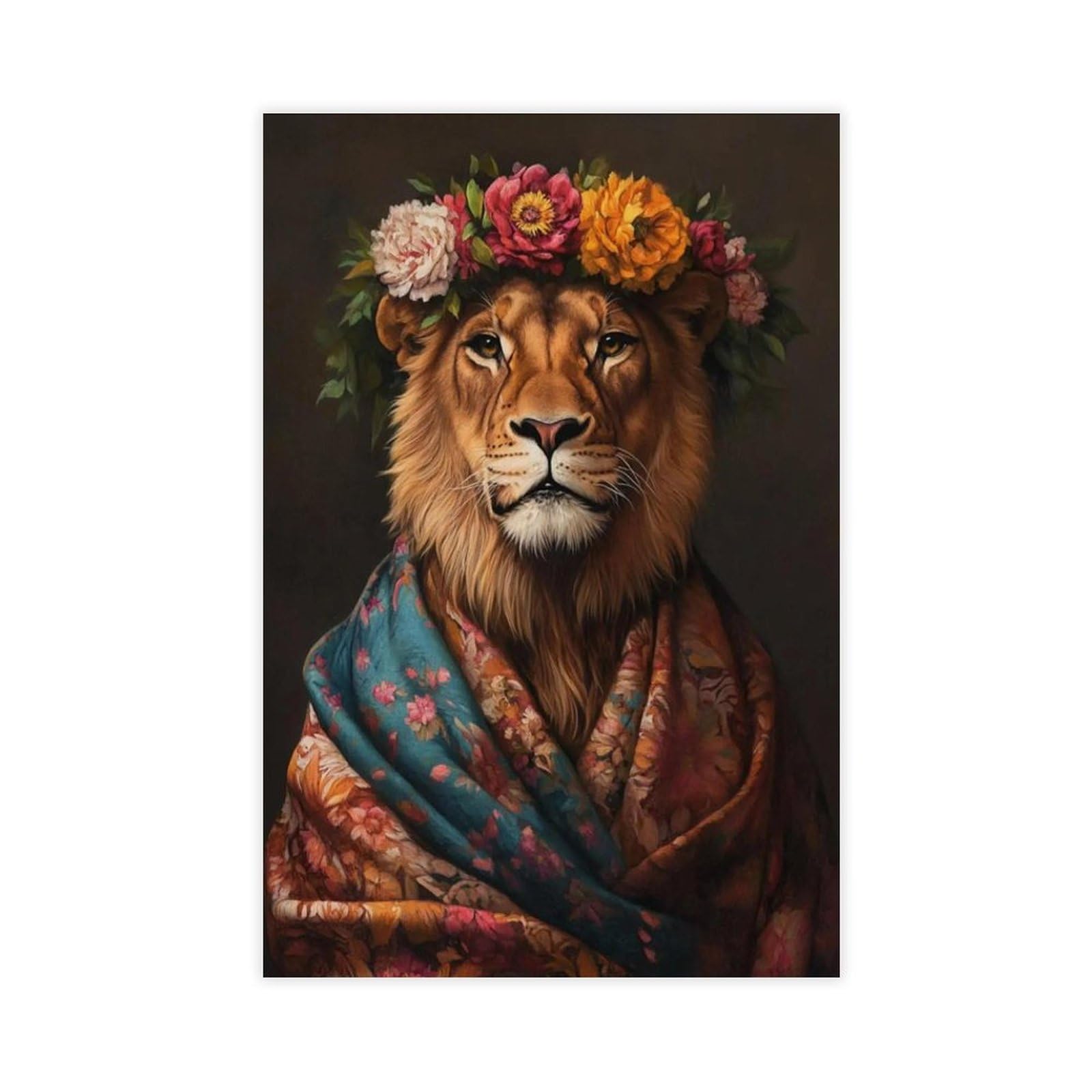 Bareronor Lion Canvas Poster for Dorm Room Decor Gift
