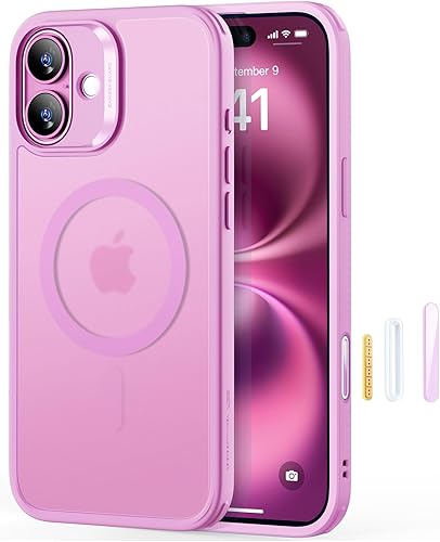 Vista 656 de ESR Funda para iPhone 15 Pro Max, compatible con MagSafe, de grado militar, negro transparente