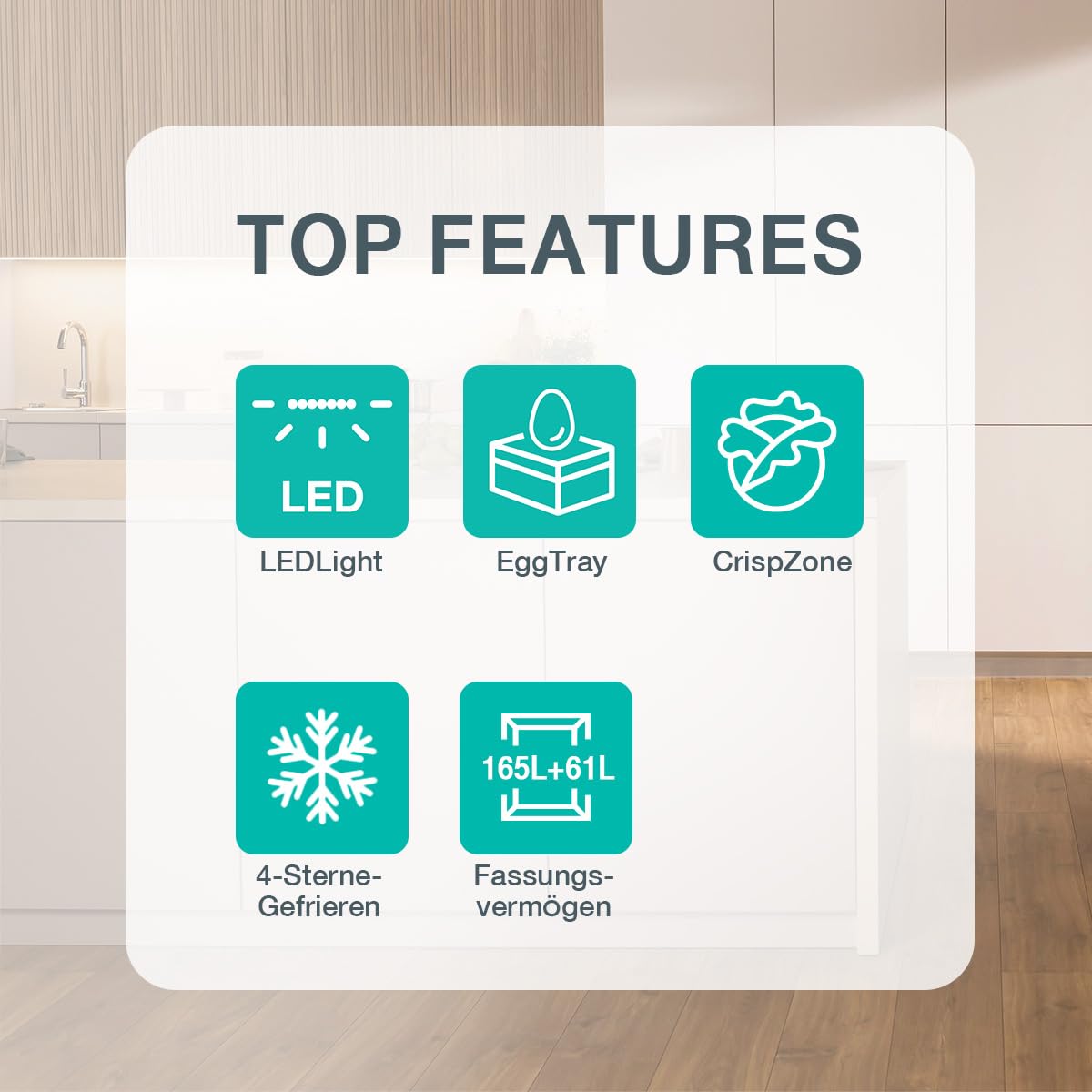 Gorenje RF414EPS4 Doppeltürkühlschrank mit Gefrierteil oben, 165 Liter Kühleil, 41 Liter Gefrierteil, LED Innenbeleuchtung, Energieeffizienzklasse E, 143,6cm x 55cm, Edelstahl-Look