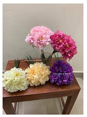 SPHINX Artificial Hydrangea Flowers Bunches for Decoration/Wedding Bouquet arrangements/Center piece decor - Mixed colors - Pack of- (3 bunches)