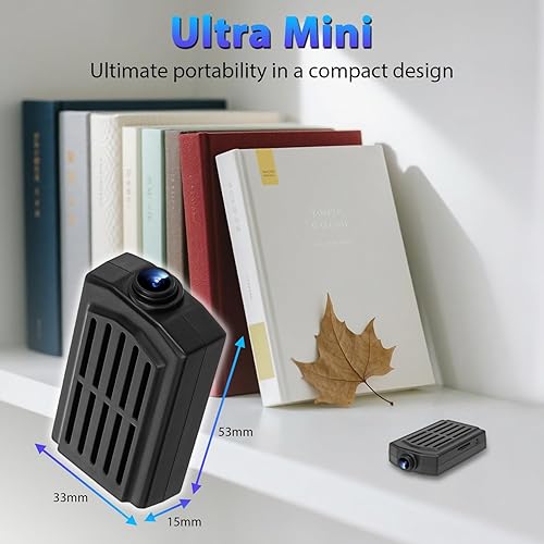 Miniatura 3 de Mini cámara de seguridad de 1080P, 64 GB con detección de movimiento, batería de 3 horas para vigilancia de mascotasniñeras (no WiFi)