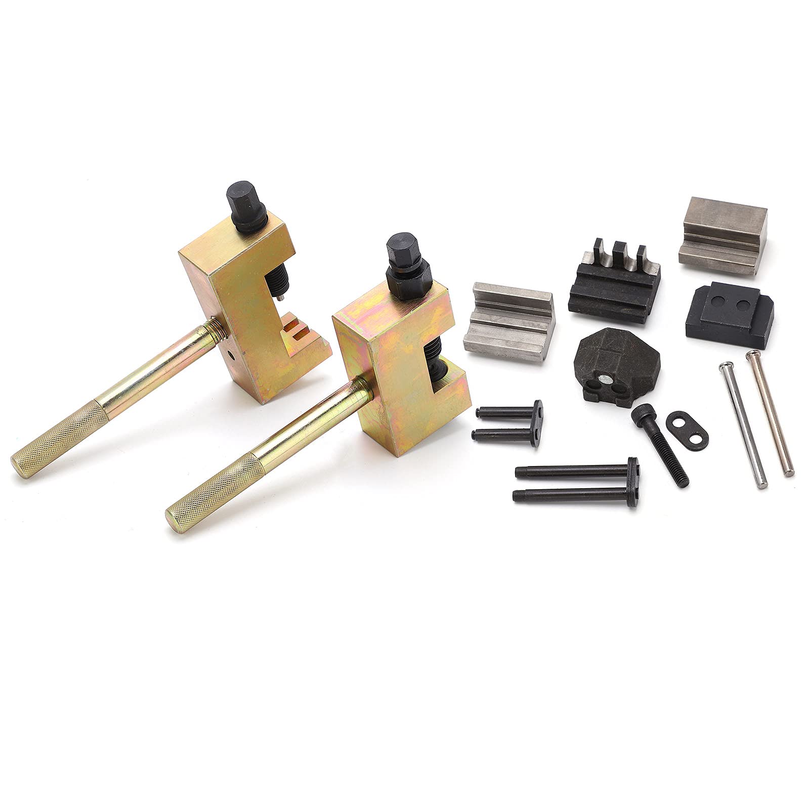 lyrlody Kit de Herramientas de Remachado de Cadena de Distribución, Grado Industrial, Mecanizado de Precisión