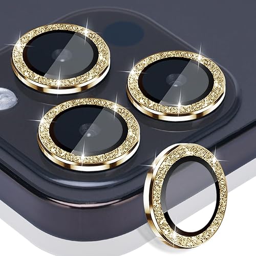 Protector de lente de cámara para iPhone 15 Pro y iPhone 15 Pro Max, protector de lente de vidrio templado, anillo de aleación de aluminio, cubierta
