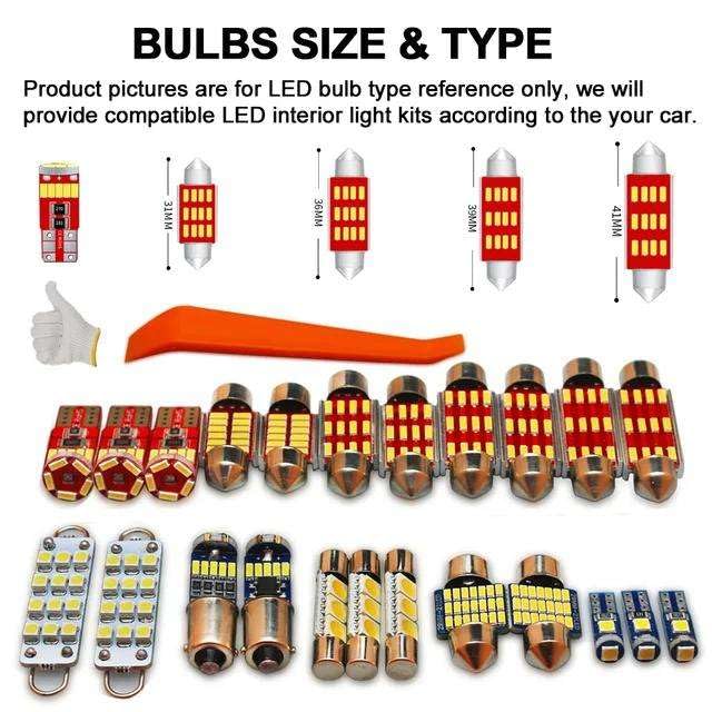 Kit de luces LED interior para Toyota Sienna 2021-2024 17 piezas miniatura 2