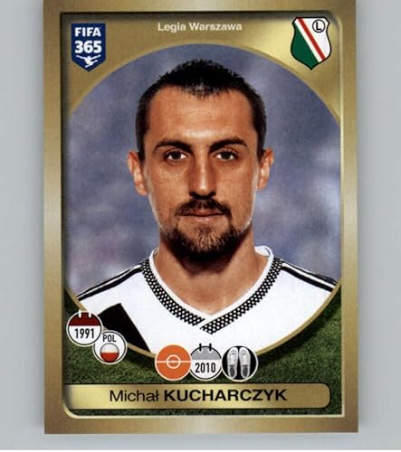 2016-17 Panini FIFA 365 Stickers #348 Michal Kucharczyk Legia Warszawa Official Soccer Album Sticker in Raw (NM or Better) Condition