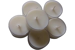 Natural Organic Coconut Wax Tea Light Candles