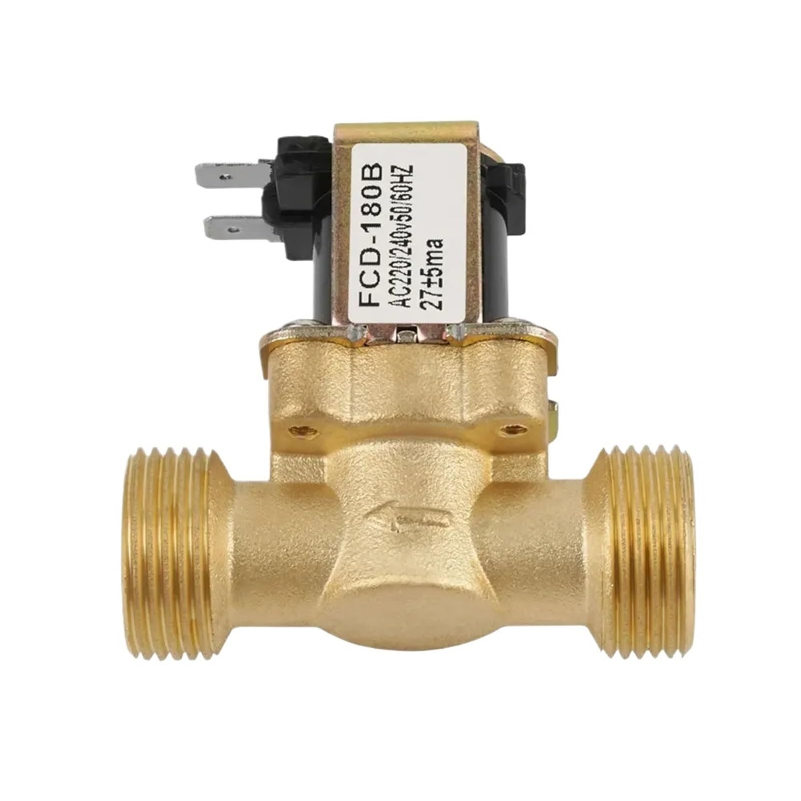 Uyqukggpsn 220V G3/4 2 Way Water Inlet N/C Normal Closed Pressure Electric Valve Solenoid Valve Electric Solenoid Valve Ac Fcd‑180B
