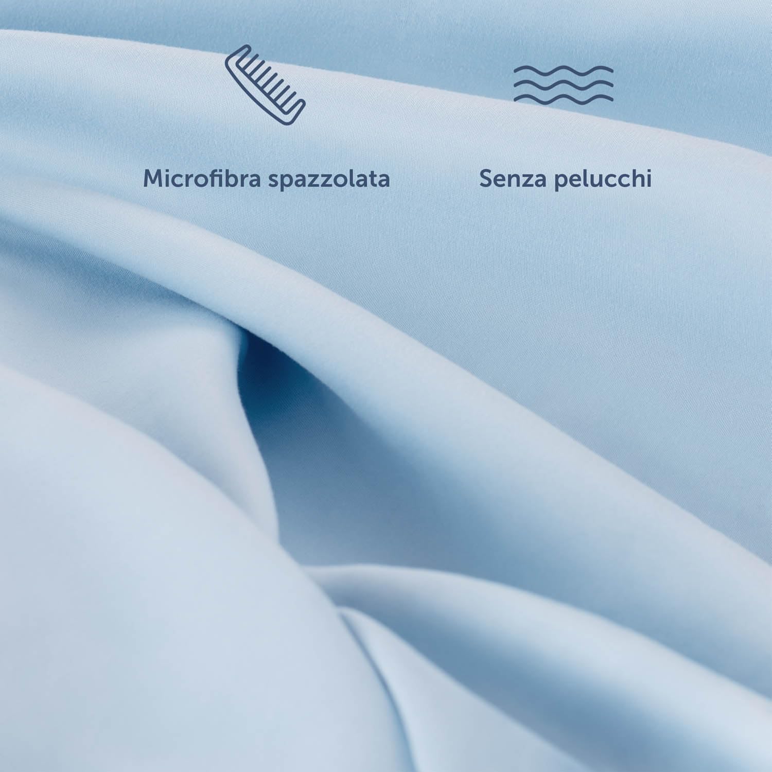 Blumtal Copripiumino Una Piazza e Mezza 200x220 e Federe 50x80 - Set di Lenzuola in microfibra extra morbida certificata Oeko-Tex, Set Copripiumino con 2 Federe - 3 pezzi - Azzurro