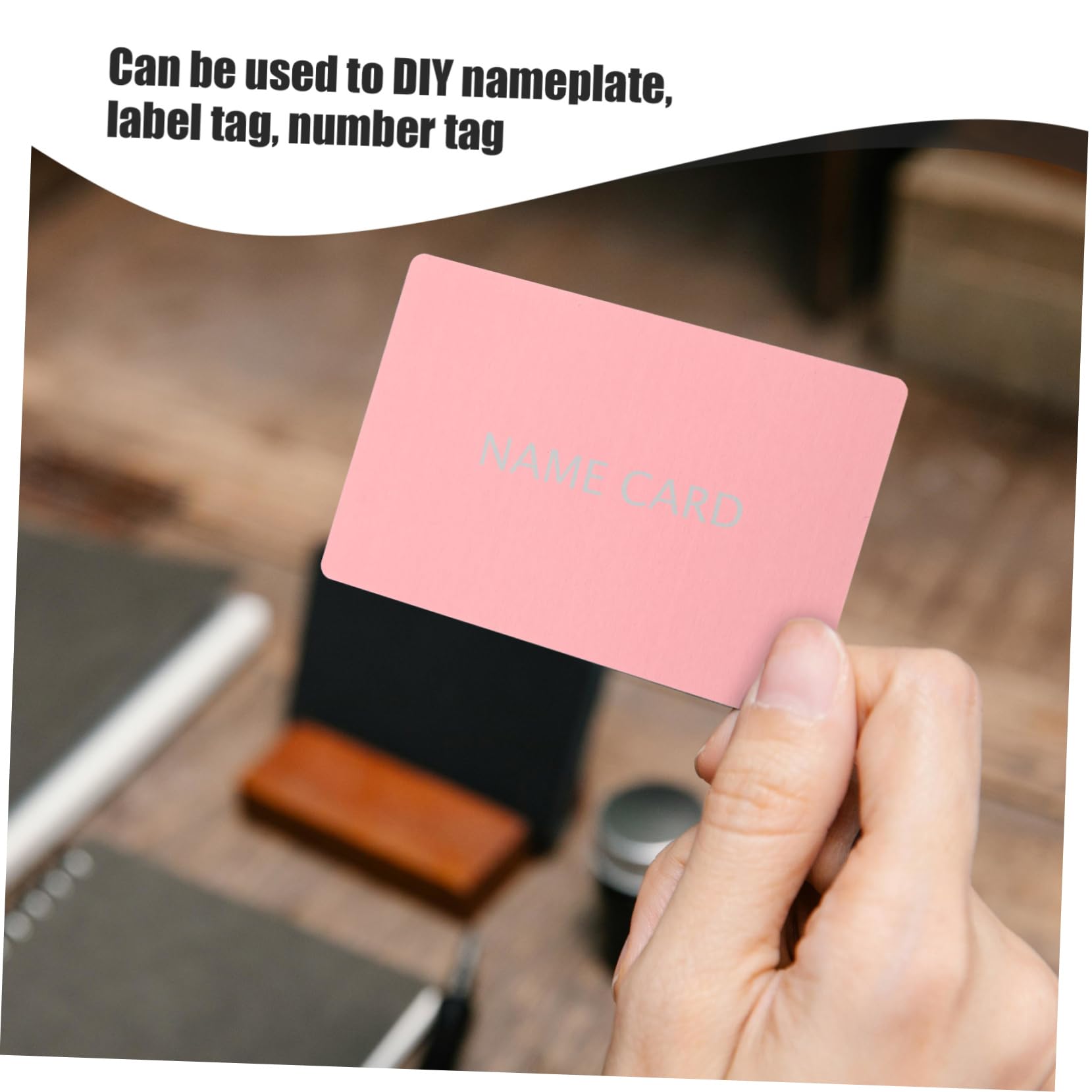 Amazon | PLAFOPE 彫刻用メタルカード 50枚入り アルミ製名刺ブランク