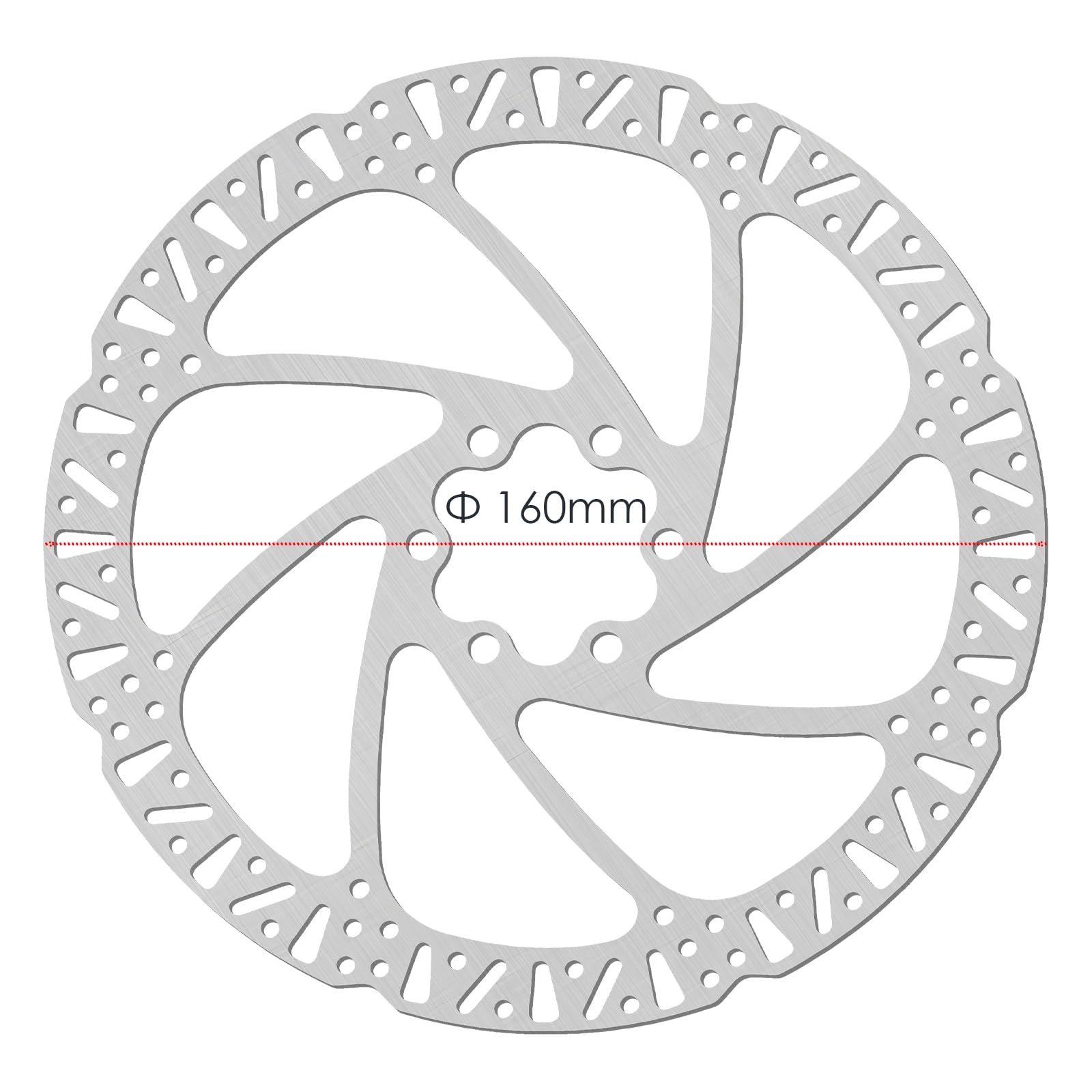 JFOYH Zoom HB876E Kit Freni Idraulici per eBike – Pinze a 4 Pistoni con Sensore Cut-off 2/3 Pin, Pre-Riempito con Olio Minerale, Rotori da 160 mm Inclusi