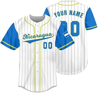 Customized National Team Baseball Jersey Custom Pinstripe Shirt Personalized Name Number for Men/Women/Youth