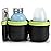 Accmor Stroller Cup Holder with Phone Holder, Bike Cup Holder, Universal Cup Holder for Uppababy Nuna Doona Strollers, 2-in-1 Cup Phone Holder for Stroller, Bike, Wheelchair, Walker, Scooter