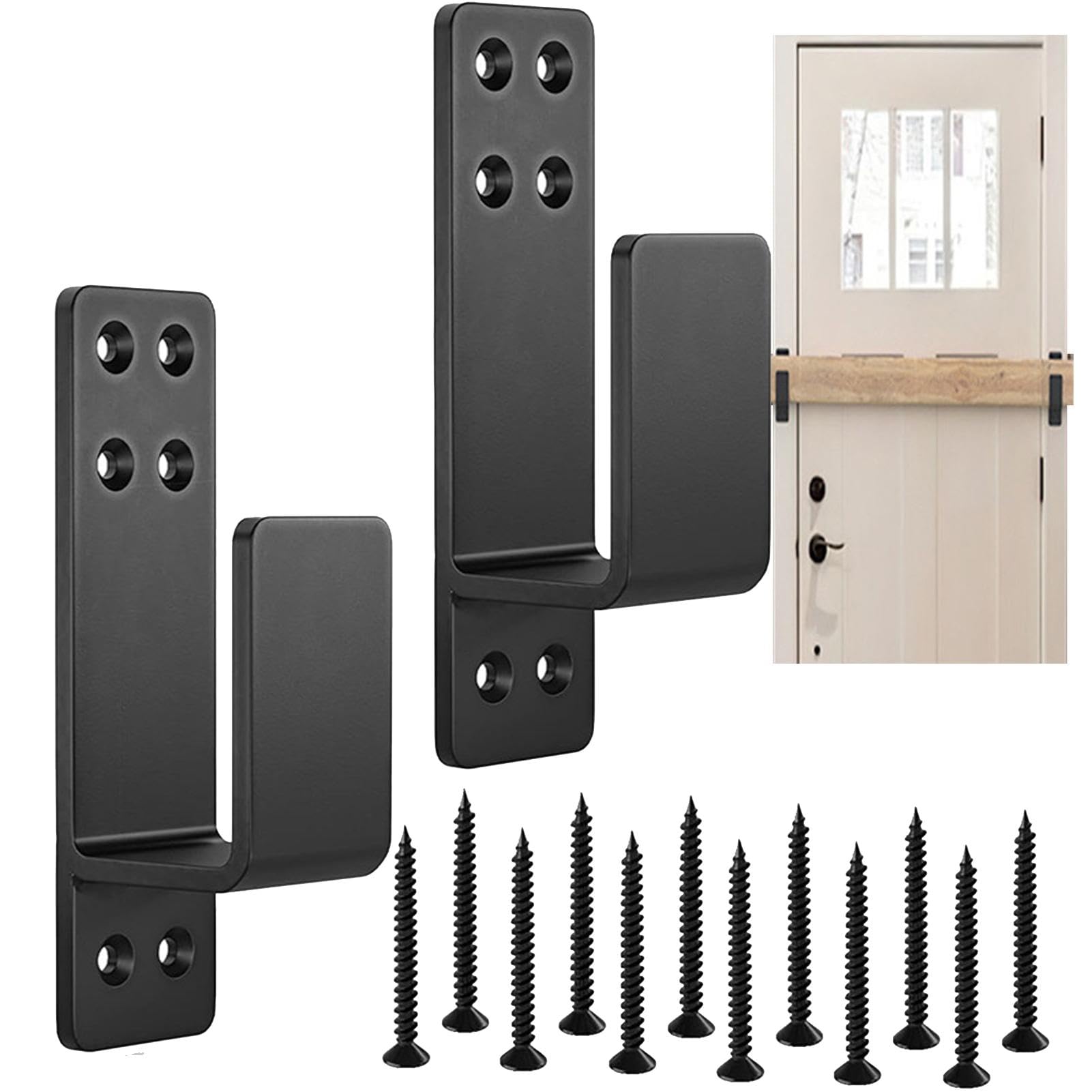 Barre de sécurité pour abri de jardin | Support en U en acier | Barre de sécurité robuste pour abri de jardin, barre de porte antivol pour porte d'abri de jardin, 5 x 10 cm, dispositif de sécurité