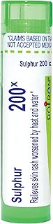 Boiron Sulphur 200X for Skin Rash Worsened by Heat & Water - 80 Pellets