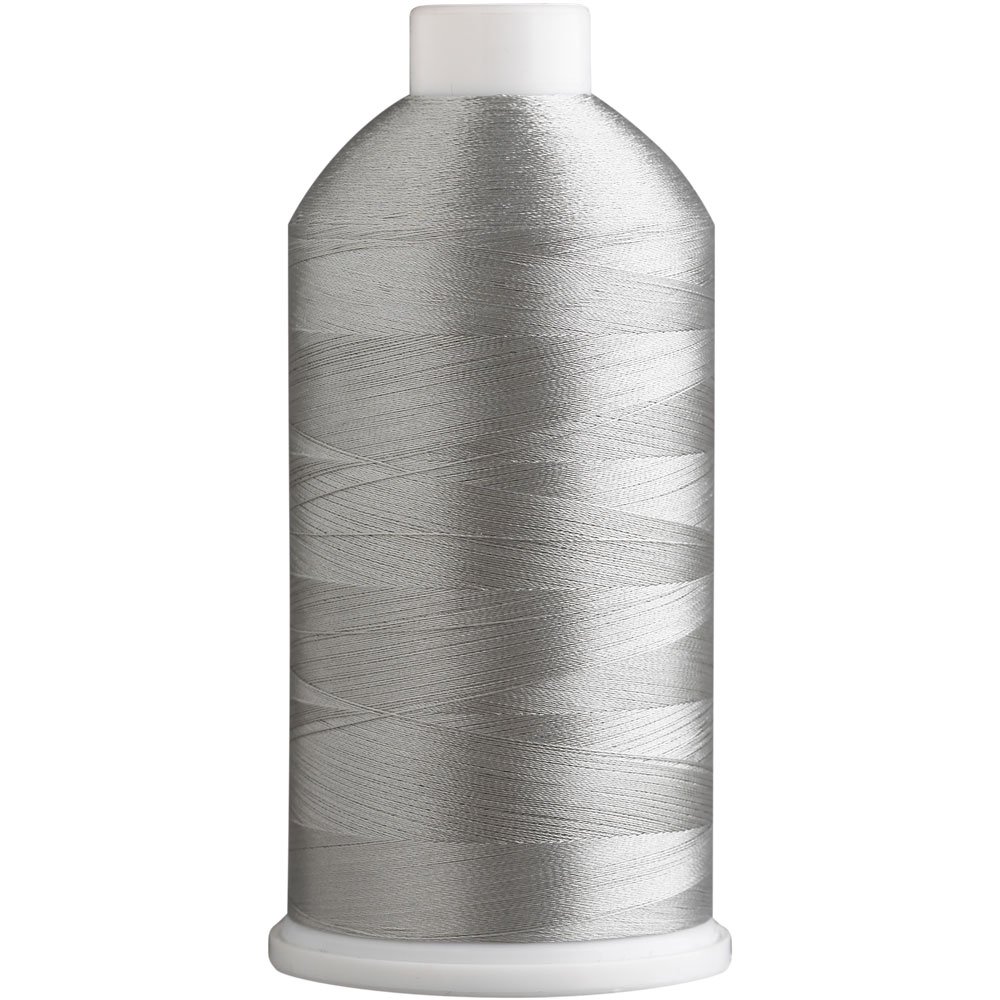Superpunch SuperB Embroidery Thread 40wt, 5000 m Cone, Sea Salt Gray 1710